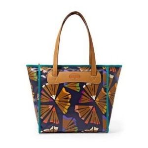 Fossil Tote Shopper in Blue Pencil Shaving Print